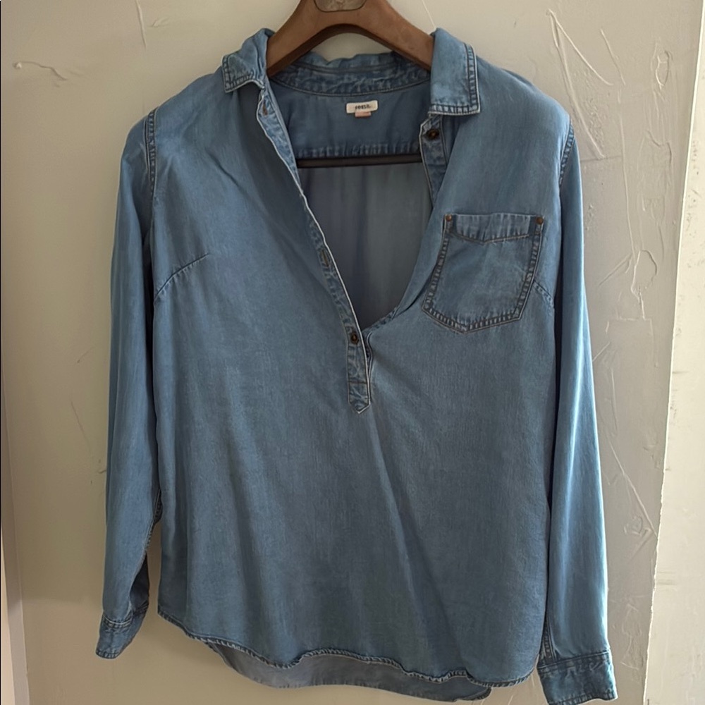 Fossil Blue Denim Shirt